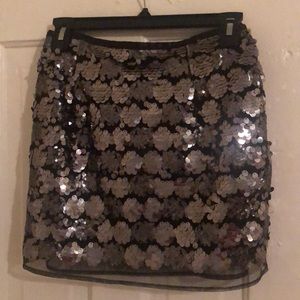 Black sequin skirt